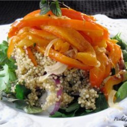 Roast Capsicum (Bell Peppers) and Quinoa Salad recipe