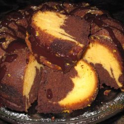 Chocolate Orange Swirl Cake With Yummy Orange Glaze recipe