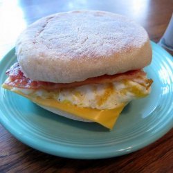 Nothing Fancy Egg and Bacon Muffin Sandwhich recipe