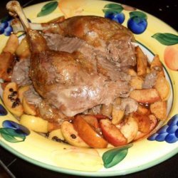 Roast Goose with Caramelized Apples recipe
