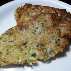 Lacy Potato Pancakes With Chives recipe