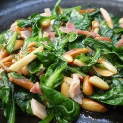 Spinach With Pine Nuts and Almonds (Espinacas Con Pinones Y Almo recipe