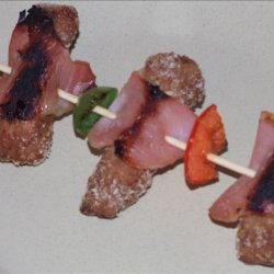 Pork and Bacon Skewers recipe