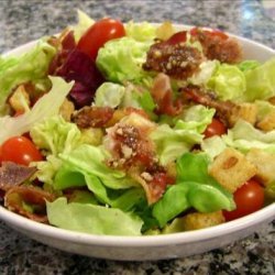 BLT Salad with Garlic Croutons recipe