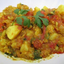 Potatoes With Garam Masala and Spicy Tomato recipe