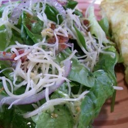 Spinach Salad With Swiss Cheese and Bacon recipe