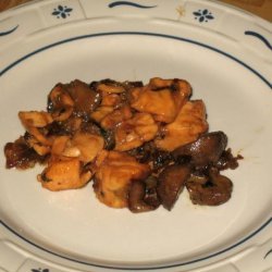 Acadia's Salmon Mushroom Stir Fry recipe