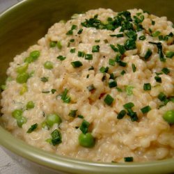Creamy Barley With Peas and Chives recipe