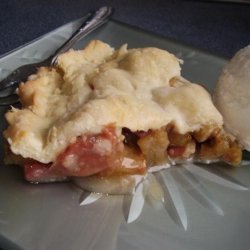 Deep Dish Rhubarb Pie recipe