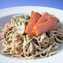 Spaghetti with Smoked Salmon recipe