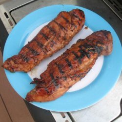Hoisin Barbecued Pork Loins With Apple recipe