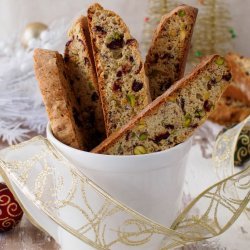 Holiday Biscotti With Cranberries and Pistachios recipe