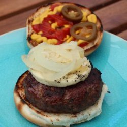 Onion Topped Beer Burgers recipe