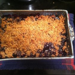 Blueberry Hazelnut Crisp recipe