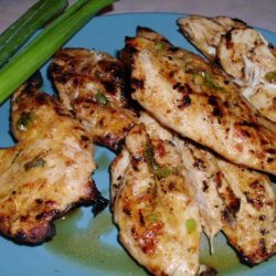 Sweet and Spicy Grilled Chicken With Green Onions recipe