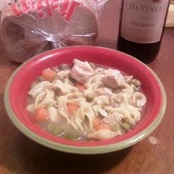 Grilled Chicken Noodle Soup recipe