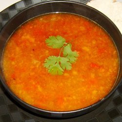 Rainbow Roasted Pepper Soup recipe