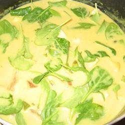 Curried Spinach Soup recipe