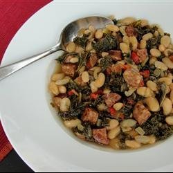 Spanish Style White Bean and Sausage Soup recipe