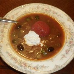 Solianka or Russian Beef Soup recipe