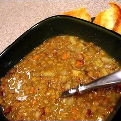 Beer and Maple Lentil Stew recipe