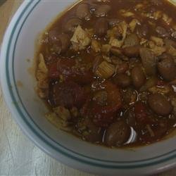Chili-Flavored Turkey Stew With Hominy and Tomatoes recipe