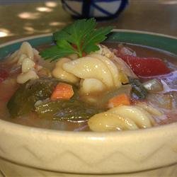 Chickpea and Pasta Soup recipe