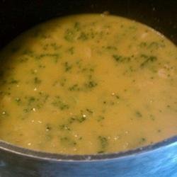 Cheese, Broccoli, and Chicken Soup recipe