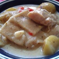 Old-Fashioned Chicken And Slick Dumplings recipe