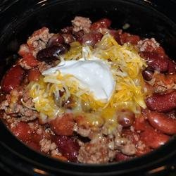Ten Minute Chipotle Spiced Beef and Bean Chili recipe