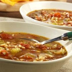Swanson(R) Roasted Tomato and Barley Soup recipe