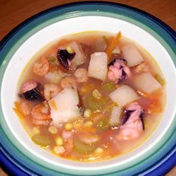 Shrimp and Octopus Soup (Caldo de Camaron y Pulpo) recipe