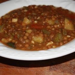 Lentil and Cactus Soup (Mom's Recipe) recipe