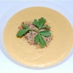 Cream of Cauliflower Soup With Bacon Gremolata recipe