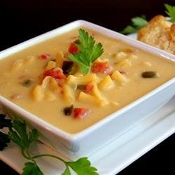 Spicy Mac and Cheese Soup recipe