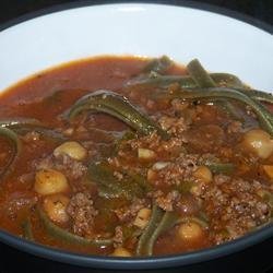 Afghan Tomato Soup (Aush Goshti) recipe