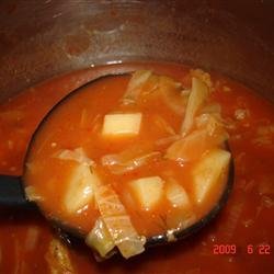 Cabbage Borscht Mennonite Soup recipe