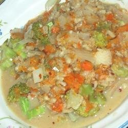 Light Coconut Cream Broccoli and Barley Soup recipe