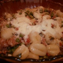 Potato Gnocchi With Pancetta, Peas and Sage recipe