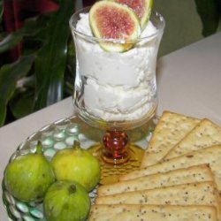 Fresh Figs With Garlic-Feta Cream recipe