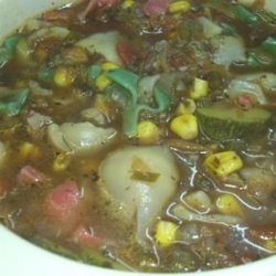 Vegetables and Small Shells Soup recipe