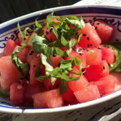 Watermelon Salad With Jalapeno and Lime recipe