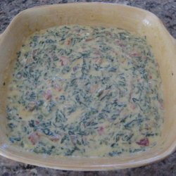 Quick Cream Cheese, Spinach & Bacon Dip (Microwave) recipe
