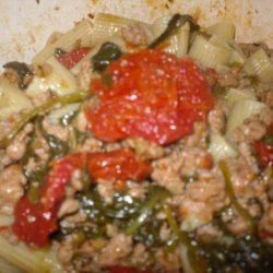 Savory Sausage and Spinach Penne recipe