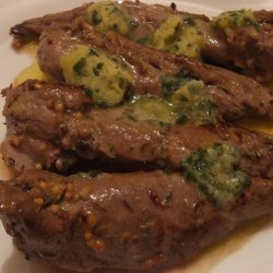 Veal Medallions With a Wasabi Herb Butter recipe