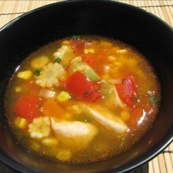 Chicken and Baby Corn Soup recipe
