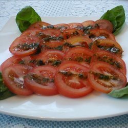 Herb Marinated Tomato Salad With Basil recipe
