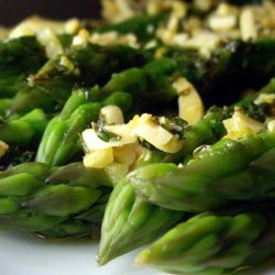 Steamed Asparagus With Almond Butter recipe