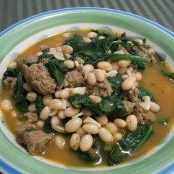 White Beans, Sausage, & Kale Stew recipe