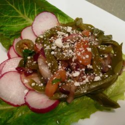 Cactus Paddle Salad (Nopales Salad) recipe